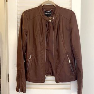 Express- Brown Leather Jacket